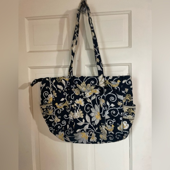 Large Vera Bradley Yellow Bird Tote Bag Spring 2008 - Picture 8 of 13